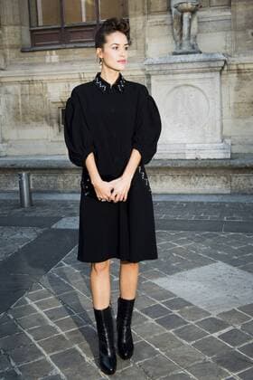 Paris Fashion Week - Prominente vor der Sonia Rykiel Modenschau Alice David CELEBRITES : arrival show Sonia Rykiel - Paris - 03 10 2016 JBAutissier Panoramic 