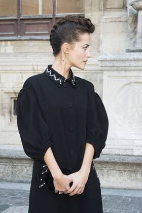 Paris Fashion Week - Prominente vor der Sonia Rykiel Modenschau Alice David CELEBRITES : arrival show Sonia Rykiel - Paris - 03 10 2016 JBAutissier Panoramic 