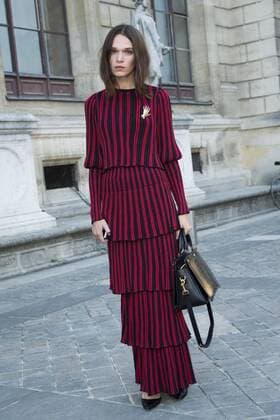 Paris Fashion Week - Prominente vor der Sonia Rykiel Modenschau Anna Brewster CELEBRITES : arrival show Sonia Rykiel - Paris - 03 10 2016 JBAutissier Panoramic 