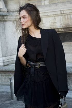 Paris Fashion Week - Prominente vor der Sonia Rykiel Modenschau Lola Le Lann CELEBRITES : arrival show Sonia Rykiel - Paris - 03 10 2016 JBAutissier Panoramic 