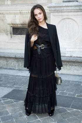 Paris Fashion Week - Prominente vor der Sonia Rykiel Modenschau Lola Le Lann CELEBRITES : arrival show Sonia Rykiel - Paris - 03 10 2016 JBAutissier Panoramic 