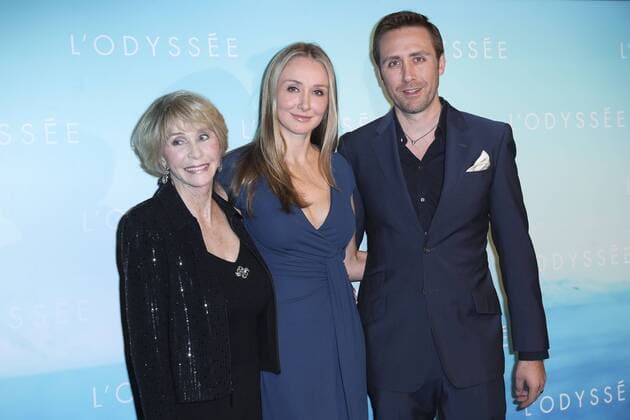 Premiere von l Odyssee in Paris - Francine Cousteau Alexandra Cousteau Philippe Cousteau CELEBRITIES : Premiere l Odyssee - Paris - 03 10 2016 GwendolineLeGoff Panoramic 