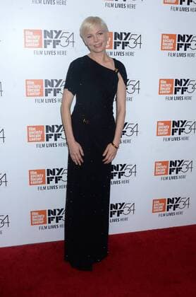 Michelle Williams arrives on the red carpet at the Certain Women premiere for the 54th New York Film Festival at Alice Tully Hall, Lincoln Center on October 3, 2016 in New York City.  NYP20161003110 DENNISxVANxTINE