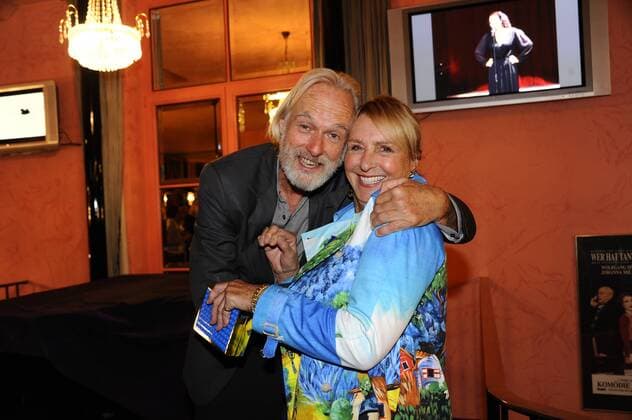 Siemen Rühaak und Diana Körner Premiere Glücklich die Glücklichen Komödie im Bayerischen Hof Theater München 03. Oktober 2016