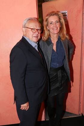 Prof.Dr. Hubert Burda mit Ehefrau Maria Furtwaengler, Theaterpremiere Gluecklich die Gluecklichen in der Komödie im Bayerischen Hof in Muenchen am 03.10.2016