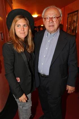 Prof.Dr. Hubert Burda mit Tochter Elisabeth Burda, Theaterpremiere Gluecklich die Gluecklichen in der Komödie im Bayerischen Hof in Muenchen am 03.10.2016