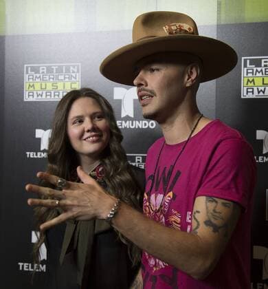October 3, 2016 - Hollywood, California, U.S - Jesse y Joy at Telemundo s Latin American Music Awards Press Conference after their rehearsal at the Dolby Theatre on Monday October 3, 2016 in Hollywood, California. Hollywood U.S. - ZUMAp124
