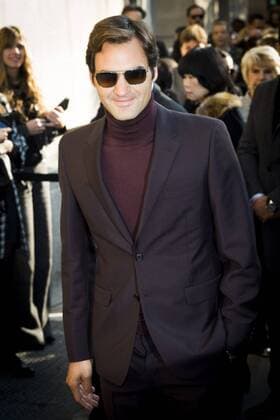 Roger Federer CELEBRITIES : arrivals Chanel - Paris - 04 10 2016 JBAutissier Panoramic 