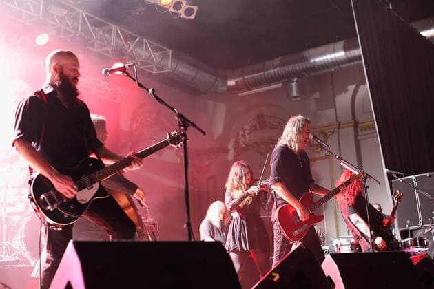 New Model Army bei einem Konzert am 4. Oktober 2016 in Huxleys Neue Welt in Berlin. New Model Army perform during a concert at Huxleys Neue Welt on 4 October 2016 in Berlin, Germany. New Model Army Konzert in Berlin