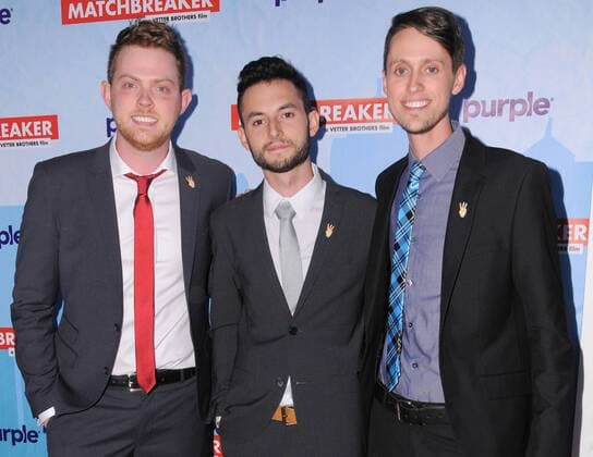 October 4, 2016 - Hollywood, CA, United States - 04 October 2016 - Hollywood, California. Cory Vetter, Wesley Elder, Caleb Vetter. Premiere Of Stadium Media s The Matchbreaker held at ArcLight Cinemas Cinerama Dome. Photo Credit: AdMedia Hollywood United States - ZUMAa123