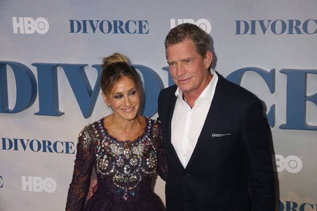 October 4, 2016 - New York, New York, U.S. - Actress SARAH JESSICA PARKER and THOMAS HADEN CHURCH attend the New York premiere of the HBO series Divorce held at the SVA Theater. New York U.S. - ZUMAk03_