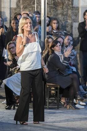 Designerin Sophie Mechaly 212170 Marineau Starface 2016-10-04 Paris France Paris Fashion Week. Défilé PAP Printemps-Eté 2017. Paul & Joe. Editorial use only  Copyright: xMarineaux STAR_212170_056