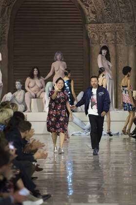 Designer Carol Lim and Humberto Leon 212171 Marineau Starface 2016-10-04 Paris France Paris Fashion Week. Défilé PAP Printemps-Eté 2017. Kenzo. Editorial use only  Copyright: xMarineaux STAR_212171_050