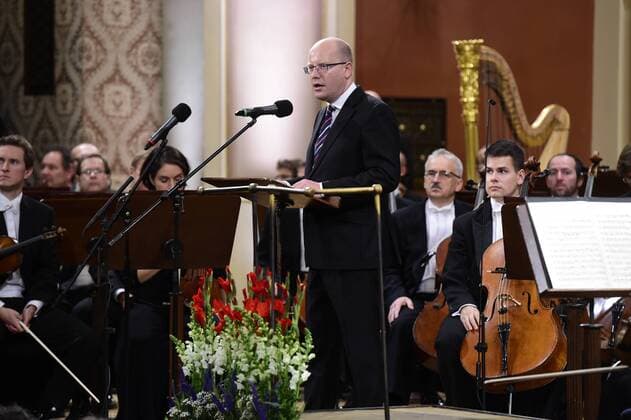 A concert to pay tribute to Havel and to commemorate his 80th birth anniversary starts in the Dvorak Hall of Rudolfinum in Prague, Czech Republic, October 5, 20016. (CTKxPhoto RomanxVondrous) CTKPhotoP201610051028401  _VND1147