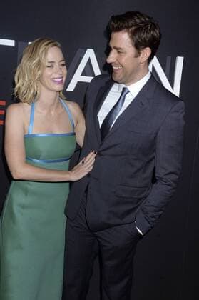 Emily Blunt mit Ehemann John Krasinski bei der Premiere des Kinofilms The Girl on the Train im Regal E-Walk Stadium 13. New York, 04.10.2016 Foto:xD.xVanxTinex xFuturexImage