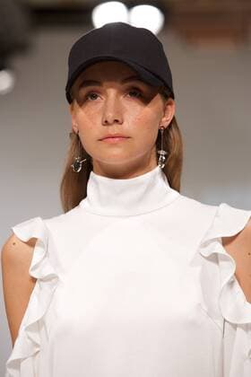 October 6, 2016 - London, United Kingdom - A model walks the runway at the The Fun Affair Show during London Fashion Spring Summer 17 collections at London Fashion Week 2016, In London, United Kingdom. London United Kingdom  - ZUMAn230