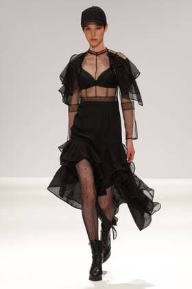 October 6, 2016 - London, United Kingdom - A model walks the runway at the The Fun Affair Show during London Fashion Spring Summer 17 collections at London Fashion Week 2016, In London, United Kingdom. London United Kingdom  - ZUMAn230
