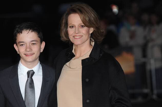October 6, 2016 - England, United Kingdom - Lewis MacDougall and Sigourney Weaver attend the A Monster Calls May Fair Hotel Gala Screening during the 60th BFI London Film Festival at Odeon Leciester Square. United Kingdom - ZUMAs147