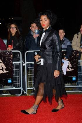 . 06 10 2016. London, United Kingdom. Janelle Monae arrives at the 60th BFI London Film festival Moonlight Premiere.  xChrisxJosephx xi-Imagesx IIM-13565-0004