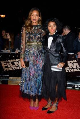 . 06 10 2016. London, United Kingdom. Naomie Harris and Janelle Monae arrive at the 60th BFI London Film festival Moonlight Premiere.  xChrisxJosephx xi-Imagesx IIM-13565-0028