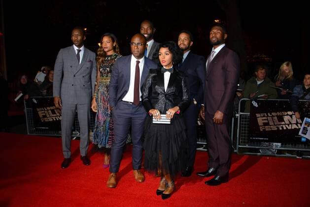 . 06 10 2016. London, United Kingdom. Naomie Harris, Barry Jenkins, Trevante Rhodes, Mahershala Ali, Tarell McCraney, Andre Holland and Janelle Monae arrives at the 60th BFI London Film festival Moonlight Premiere.  xChrisxJosephx xi-Imagesx IIM-13565-0029
