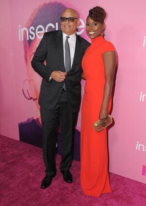 October 6, 2016 - Los Angeles, CA, United States - 06 October 2016 - Los Angeles, California. Larry Wilmore, Issa Rae. Premiere of HBO S new comedy series Insecure held at Nate Holden Performing Arts Center. Photo Credit: AdMedia Los Angeles United States - ZUMAa123