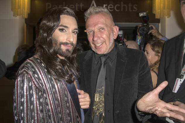 Conchita Wurst und Jean Paul Gaultier bei der Weltpremiere von The One Grand Show im Friedrichstadt-Palast. Berlin, 06.10.2016 Foto:xK.xWernerx xFuturexImage