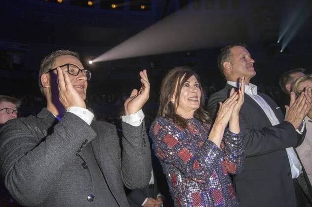 Guido Maria Kretschmer, Iris Berben und Heiko Kiesow bei der Weltpremiere von The One Grand Show im Friedrichstadt-Palast. Berlin, 06.10.2016 Foto:xK.xWernerx xFuturexImage