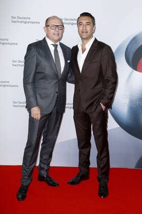 Stefan Schulze-Hausmann und Mehmet Kurtulus beim festlichen Lunch zur Verleihung des Ehrenpreises 2016 des Deutschen Nachhaltigkeitspreises an Ban Ki-moon im Emporio Tower. Hamburg, 07.10.2016 Foto:xgbrcix xFuturexImage
