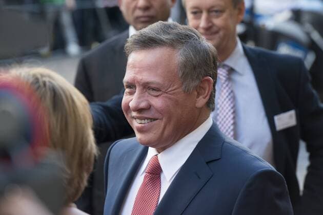 Poolfoto DEU, Deutschland, Nordrhein-Westfalen, Münster, 08.10.2016: Verleihung des Internationalen Preises des Westfälischen Friedens Ankunft von Abdullah II. bin al-Hussein, König des haschemitischen Königreichs von Jordanien