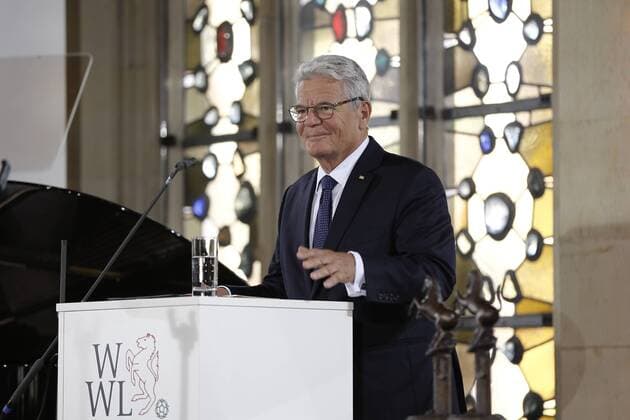 Poolfoto DEU, Deutschland, Nordrhein-Westfalen, Münster, 08.10.2016: Verleihung des Internationalen Preises des Westfälischen Friedens Laudatio - Joachim Gauck, Bundespräsident