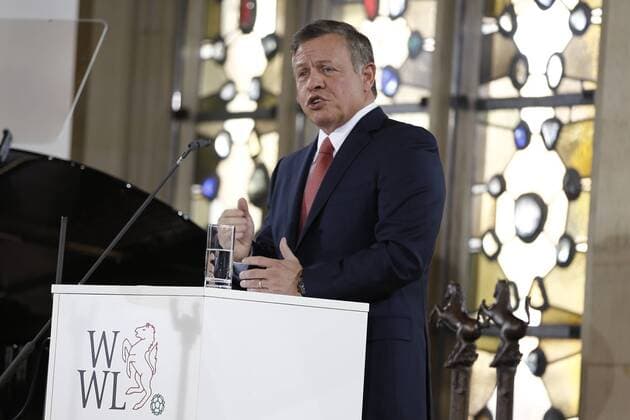 Poolfoto DEU, Deutschland, Nordrhein-Westfalen, Münster, 08.10.2016: Verleihung des Internationalen Preises des Westfälischen Friedens Dankesrede Abdullah II. bin al-Hussein, König des haschemitischen Königreichs von Jordanien