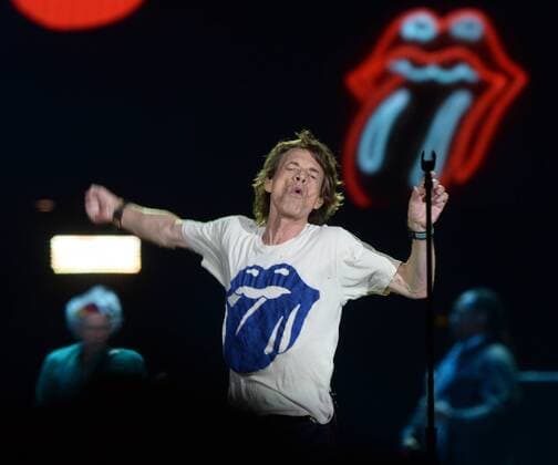 Musician Mick Jagger of The Rolling Stones performs onstage during Desert Trip 1 at the Empire Polo Field on October 7, 2016 in Indio, California on October 7, 2016.  LAP2106100734 JIMxRUYMEN