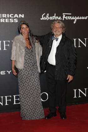 Massimo Ferrero with wife Manuela Ramunni - Florence 8th October 2016. Inferno World Premiere. SamanthaxZucchi