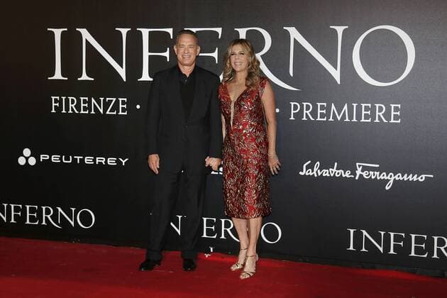 Tom Hanks with his wife Rita Wilkson - Florence 8th October 2016. Inferno World Premiere. SamanthaxZucchi