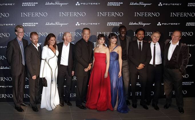 Cast - Florence 8th October 2016. Inferno World Premiere. SamanthaxZucchi