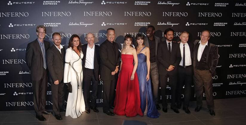 Cast - Florence 8th October 2016. Inferno World Premiere. SamanthaxZucchi