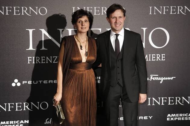 Dario Nardella with wife - Florence 8th October 2016. Inferno World Premiere. SamanthaxZucchi