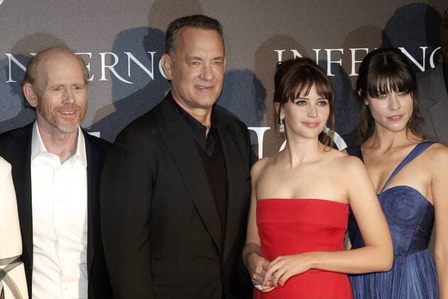 Rona Howard, Tom Hanks, Felicity Jones and Ana Ularu - Florence 8th October 2016. Inferno World Premiere. SamanthaxZucchi