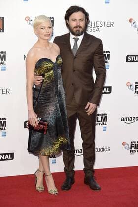 Michelle Williams und Casey Affleck bei der Premiere von Manchester by the Sea auf dem 60. BFI London Film Festival in Odeon Leicester Square. London, 08.10.2016 Michelle Williams, Casey Affleck  Foto:xS.xVasx xFuturexImage