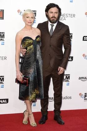 Michelle Williams und Casey Affleck bei der Premiere von Manchester by the Sea auf dem 60. BFI London Film Festival in Odeon Leicester Square. London, 08.10.2016 Michelle Williams, Casey Affleck  Foto:xS.xVasx xFuturexImage