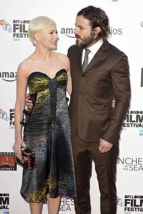Michelle Williams und Casey Affleck bei der Premiere von Manchester by the Sea auf dem 60. BFI London Film Festival in Odeon Leicester Square. London, 08.10.2016 Michelle Williams, Casey Affleck  Foto:xS.xVasx xFuturexImage