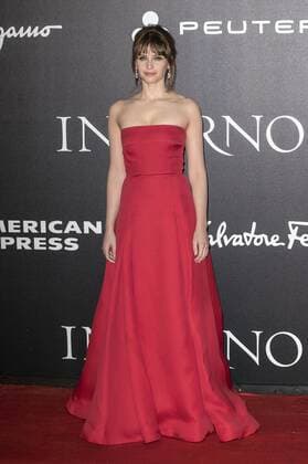 Felicity Jones bei der Weltpremiere des Kinofilms Inferno im Opernhaus. Florenz, 08.10.2016 Foto:xDaziramx xFuturexImage