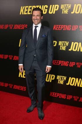 LOS ANGELES - OCT 8: Jon Hamm at the Keeping Up with the Joneses Red Carpet Event at the Twentieth Century Fox on October 8, 2016 in Los Angeles, CA  Copyright: xKathyxHutchinsx