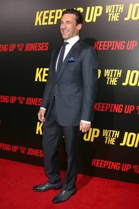 LOS ANGELES - OCT 8: Jon Hamm at the Keeping Up with the Joneses Red Carpet Event at the Twentieth Century Fox on October 8, 2016 in Los Angeles, CA  Copyright: xKathyxHutchinsx