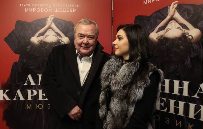 MOSCOW, RUSSIA - OCTOBER 8, 2016: Actor Sergei Prokhanov attends the premiere of the Anna Karenina musical at Moscow Operetta Theatre. Valery Sharifulin TASS  TS033BBE