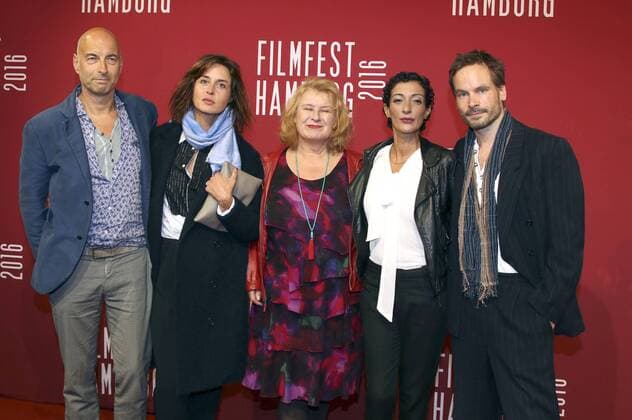 Andreas Kleinert, Susanne Wolff, Traute Hoess, Jasmin Hahn und Wanja Mues bei der Premiere von Hedda auf dem 24. Filmfest Hamburg 2016 im Cinemaxx am Dammtor. Hamburg, 08.10.2016 Foto:xgbrcix xFuturexImage