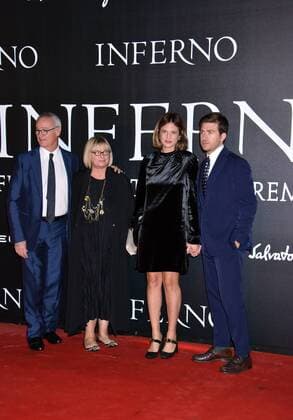 Inferno Filmpremiere in Florenz Rome Photocall Inferno . Pictured: Claudio Ranieri, Ranieri Rosanna, Claudia Ranieri, Alessandro Roja  Copyright: xPoolxRoma2x