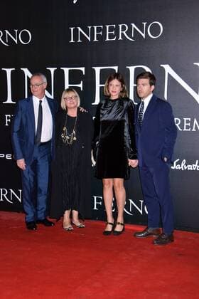 Inferno Filmpremiere in Florenz Rome Photocall Inferno . Pictured: Claudio Ranieri, Ranieri Rosanna, Claudia Ranieri, Alessandro Roja  Copyright: xPoolxRoma2x