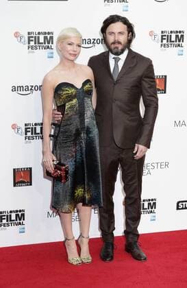 American actress Michelle Williams and actor Casey Affleck attending the LFF Manchester By The Sea premiere, held at London s Odeon Leicester Square. OCTOBER 8th 2016  GBHx163242